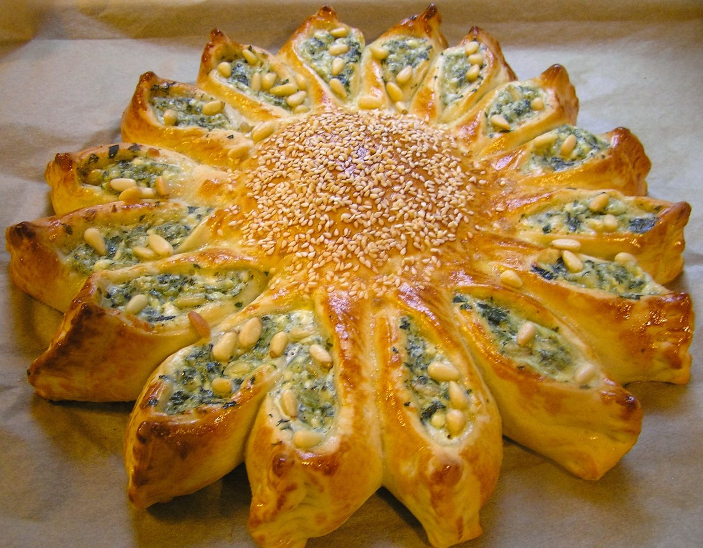 Pikante Sonne mit Feta Käse und Spinat - Olga Bäumler - Fondantissimo