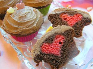Herz-Cupcakes