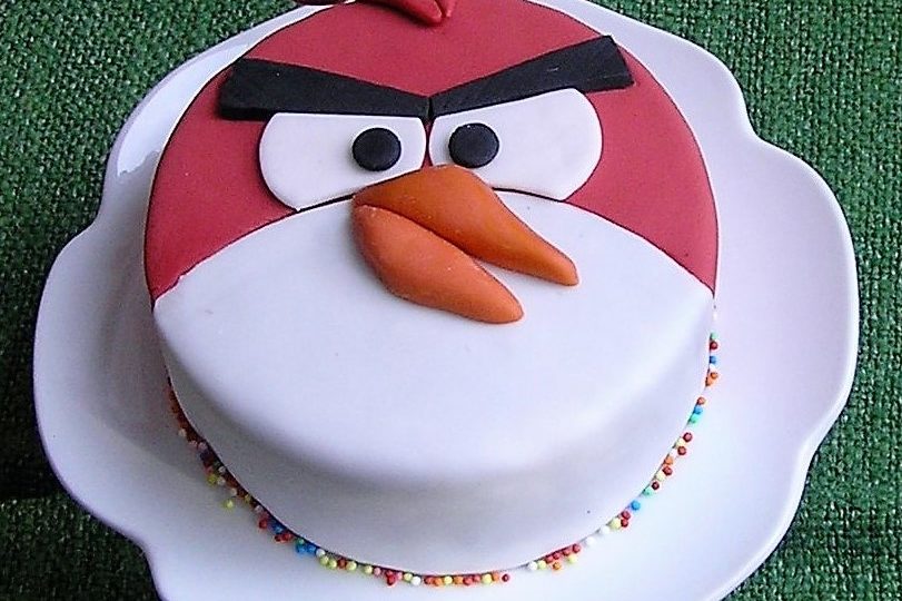 Angry bird Sacher Torte