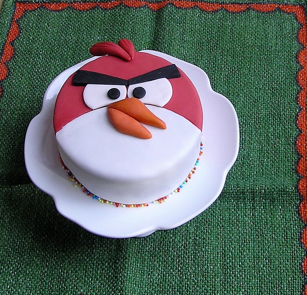 Fondant Tortenaufleger Tortenbild Angry Birds N3