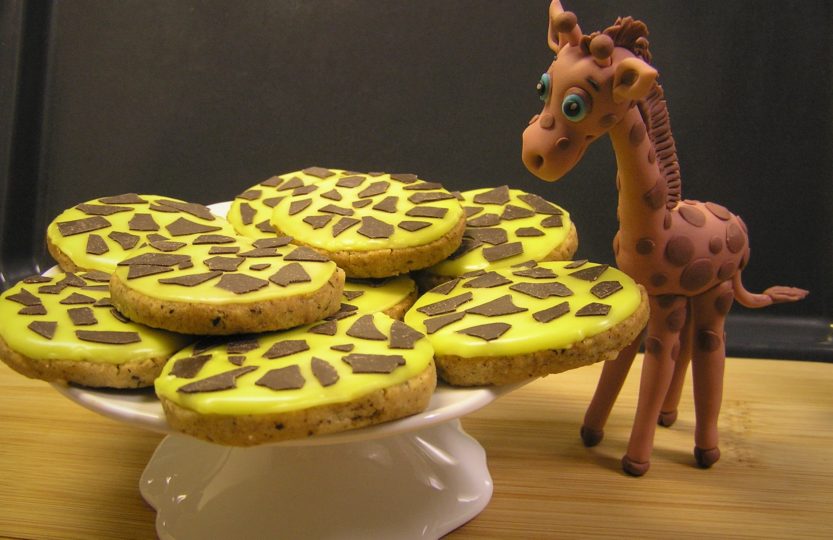 Giraffenkekse mit Glasur