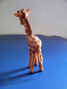 Fondant Giraffe von hinten