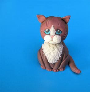 Fondant Katze Sad Cat