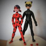 Ladybug und Cat Noir Fondant Figuren