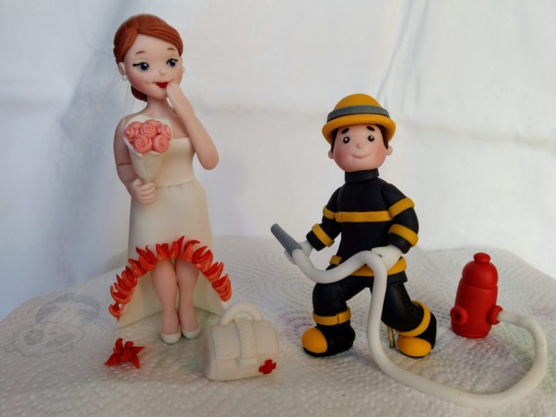 Feuerwehr Tortenfiguren Hochzeitstorte