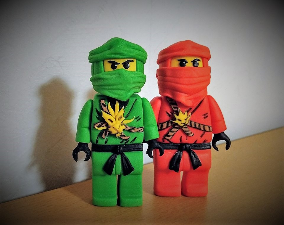 Lego Ninjago Kai und Lloyd Fondant Tortenfiguren