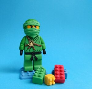 Ninja Tortenfigur Fondant Lego