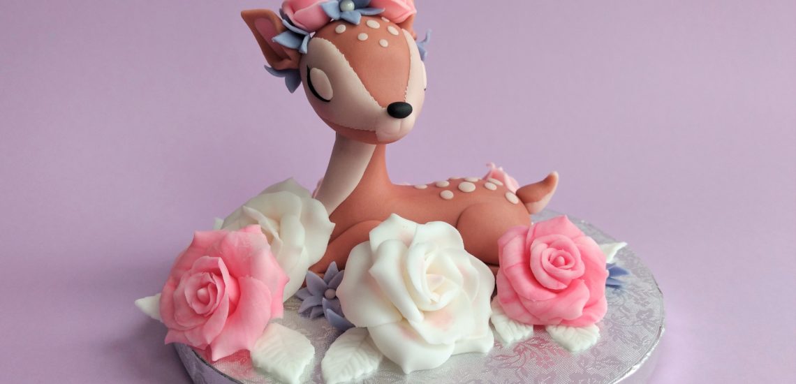 Reh Tortenfigur Bambi Dekoration